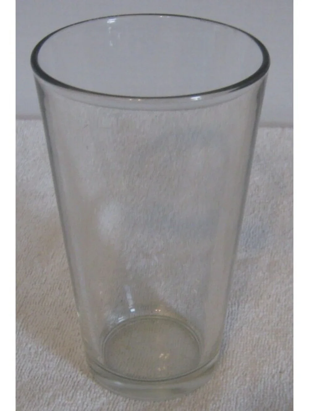 Anchor Hocking Beer Glass Clear Great Bar Quality Tempered Rim - 12 0Z SET OF 6